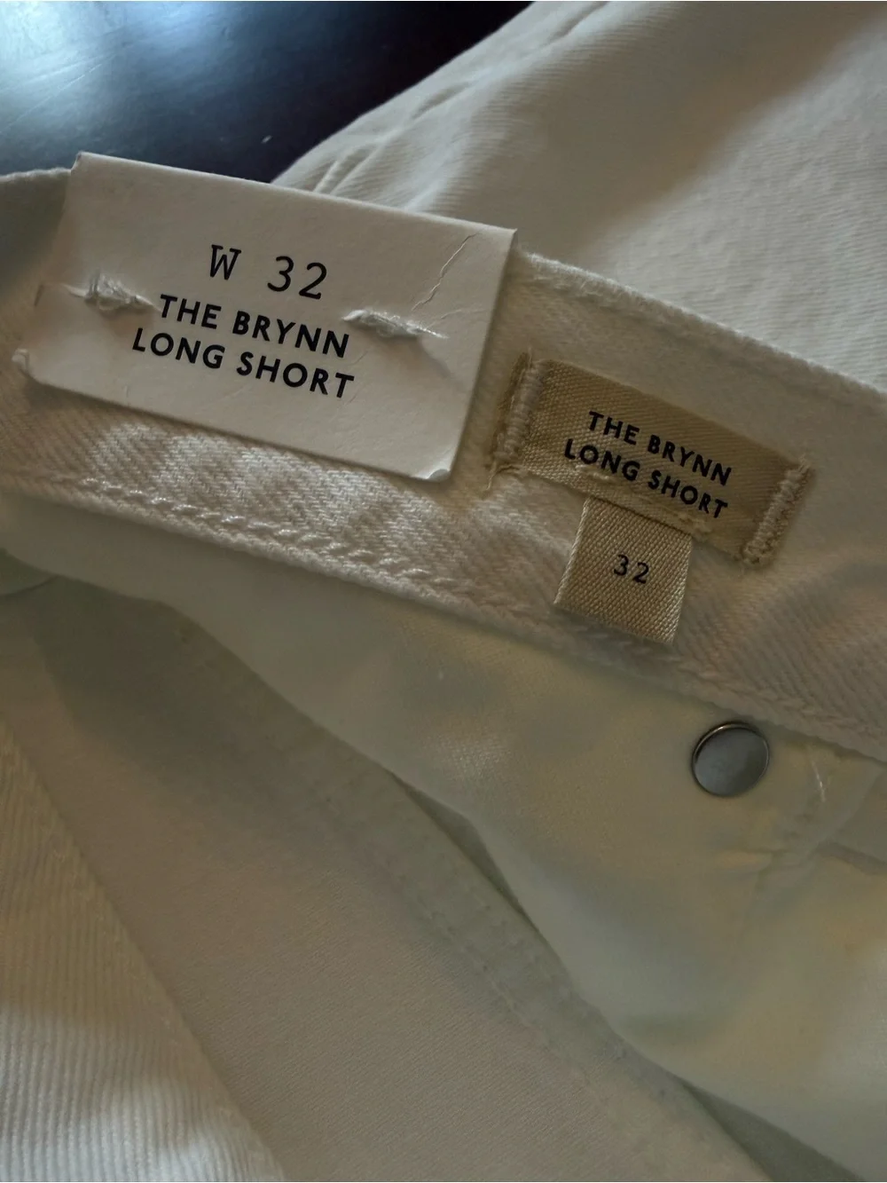 Madewell White Brynn Long Short